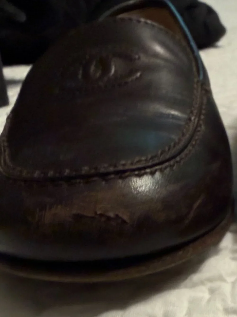 **Vintage Brown Leather Chanel Slip-on's** - Picture 7 of 7